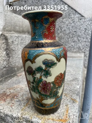 Стара Ваза Satsuma оригинал, снимка 7 - Вази - 50053396