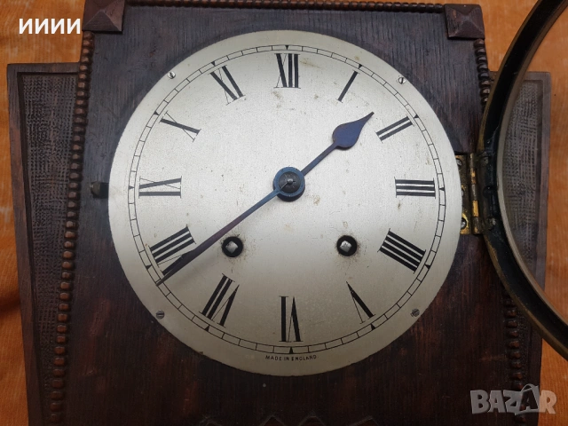 Часовник будилник британски каминен EMPIRE, снимка 4 - Антикварни и старинни предмети - 53419503