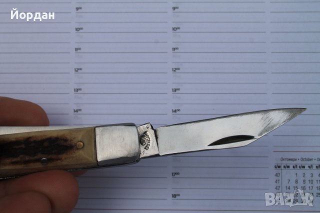Миниатюрен ловен нож ГДР марка ''GML'' , снимка 5 - Антикварни и старинни предмети - 40629027