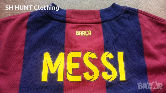 NIKE FC BARCELONA MESSI Kids Football T-Shirt Размер 10-12 г/ 137-147см детска футболна тениска 8-66, снимка 4 - Детски тениски и потници - 53126646
