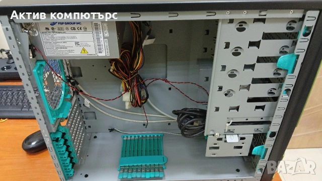 Кутия за компютър CHENBRO PC61166 Зелен /350W FSP, снимка 2 - Захранвания и кутии - 53826780