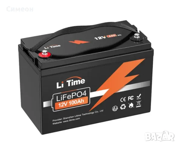 Продавам Нови Li-Time/Redodo Life-Рo4 акумулатори 12v 100Ah с 5г гаранция