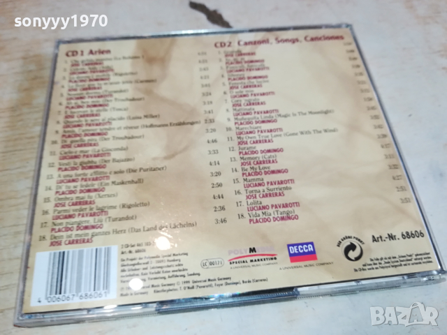 BEST OF DOMINGO PAVAROTTI CARRERAS X2 CD-ВНОС GERMANY 1803241648, снимка 13 - CD дискове - 44824581