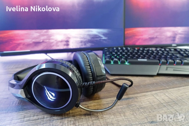 Геймърски слушалки с микрофон Schwaiger GH50, снимка 3 - Слушалки, hands-free - 52691572