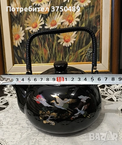 Порцеланов чайник , снимка 6 - Антикварни и старинни предмети - 53190194