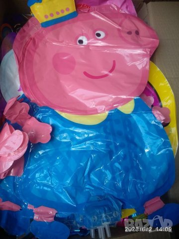 Балон,Пепа Пиг,около 50+55см,комплкт с дръжка,