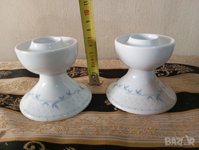 Чифт порцеланови свещници, снимка 2 - Други ценни предмети - 52187996