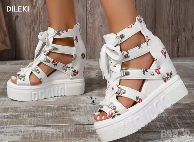 Сандали на платформа , снимка 7 - Сандали - 50664729