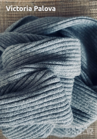 Луксозен плетен шал - тежък, еластичен, стилен, снимка 5 - Шалове - 52978672