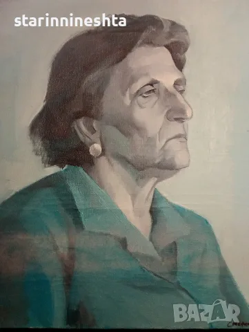 Стефан Ганев Полковника (1934 2025) Стара фамилна картина – „Майчина святост“, снимка 2 - Антикварни и старинни предмети - 55973658