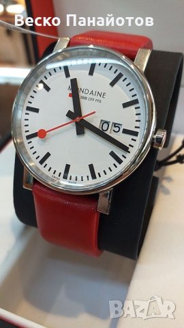 Швейцарски-MONDAINE-Evo Big/A627.11 - намален от 800, снимка 9 - Други - 36026946