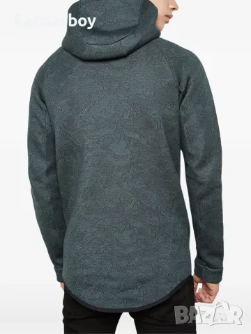 Nike Tech Fleece Jacquard Zip Hoodie -мъжко горнище р-р L, снимка 2 - Спортни дрехи, екипи - 56121755