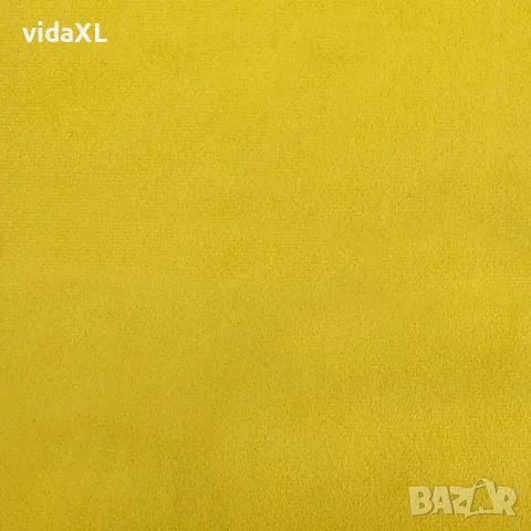 vidaXL Въртящи трапезни столове, 2 бр, горчица жълто, кадифе, снимка 8 - Столове - 56147120