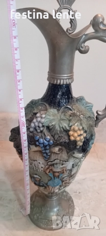 Италианска винтидж ваза/декантер, снимка 6 - Декорация за дома - 51595202