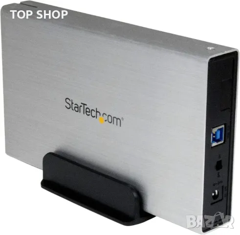StarTech.com 3,5-инчов сребрист алуминиев USB 3.0 външен SATA III SSD / HDD, снимка 3 - Друга електроника - 48784834