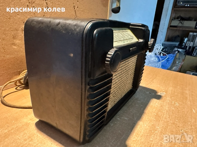 малко лампово радио "SCHAUB-Junior 50", снимка 6 - Антикварни и старинни предмети - 52664986