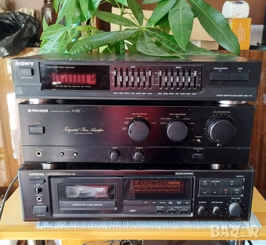 HiFi уредба - Дек ONKYO TA-2830, усилвател PIONEER A-339, Еквалайзер SONY SEQ-310, снимка 8 - Декове - 52247044