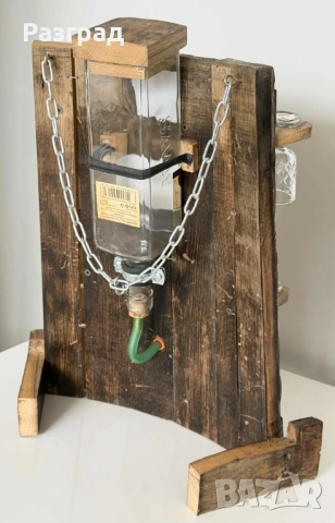 Дървена стойка  -диспенсър за алкохол, снимка 6 - Декорация за дома - 52718802