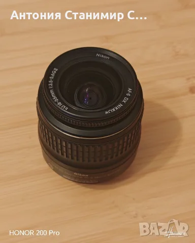 Nikon 18-55mm обектив, снимка 4 - Обективи и филтри - 56129523