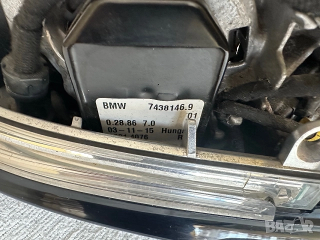 Дясно електрическо огледало за BMW F34 мъртва точка прибиране гланц, снимка 2 - Части - 55676867