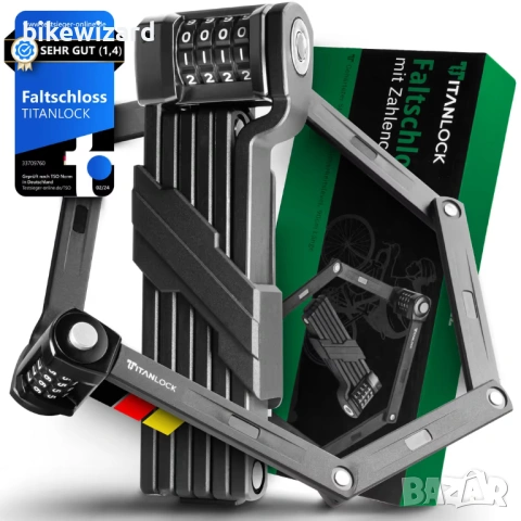 TITANLOCK ключалка/катинар секционен за велосипед 90 см. НОВ