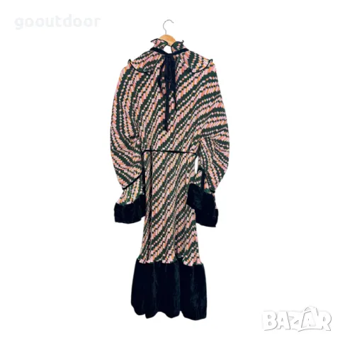 Tory Burch плисирана рокля с волани (US12), снимка 2 - Рокли - 48021509