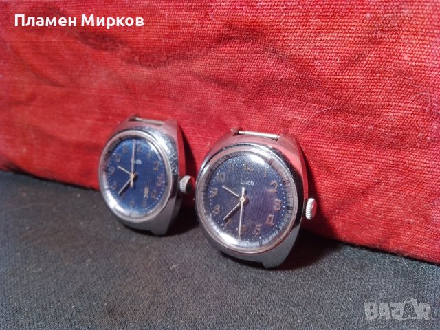 Два руски ръчни часовника LUCH, снимка 4 - Дамски - 44450884