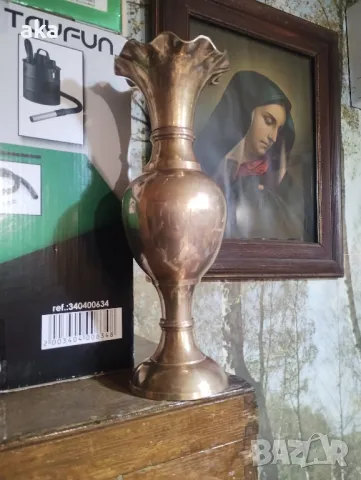 МАСИВНА бронзова - месингова - ВАЗА 800ГР.31 СМ., снимка 6 - Нумизматика и бонистика - 49862611