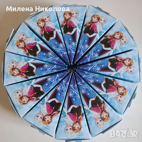 Торта от картон Замръзналото кралство Frozen