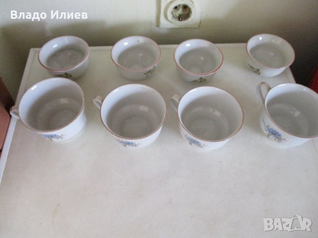 Чаши и сервизи стъклени, порцеланови и пластмасови разнообразни, и метални канчета, снимка 5 - Чаши - 31542829