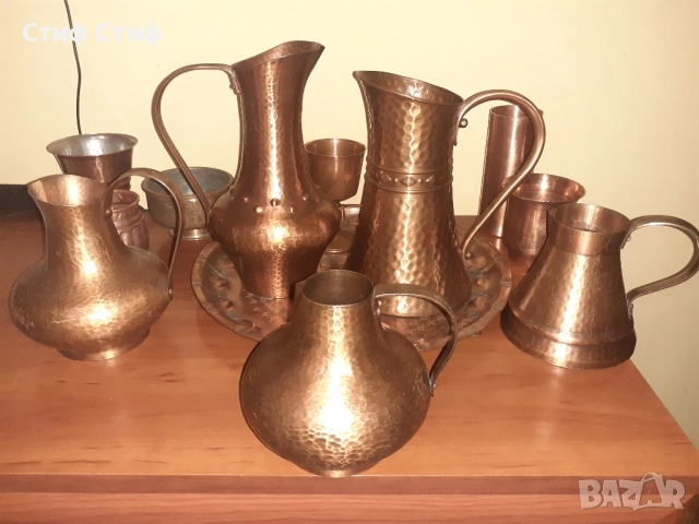 Медна кана , снимка 3 - Антикварни и старинни предмети - 52122395