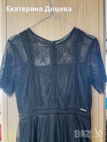 Черна рокля дантела, снимка 2 - Рокли - 39899311