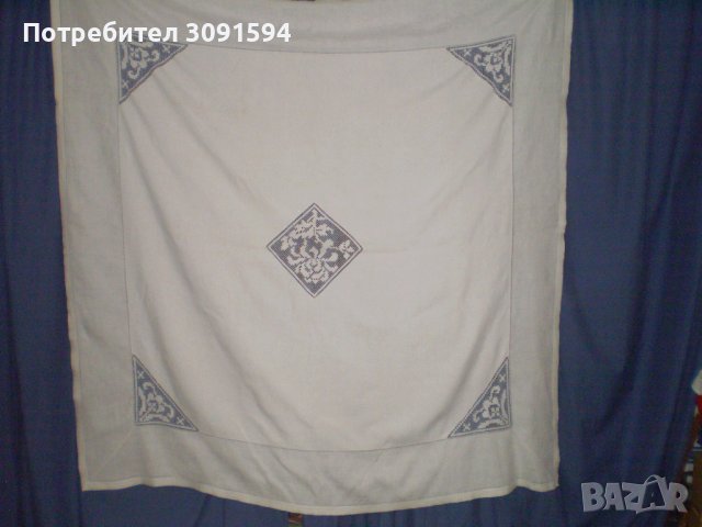 Винтидж бяла покривка за маса, ръчно изработена филе от дантела, снимка 6 - Антикварни и старинни предмети - 41908828