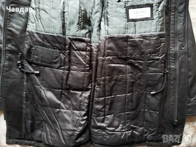 Мъжко кожено яке CANDA - размер XXL, снимка 6 - Якета - 53489147