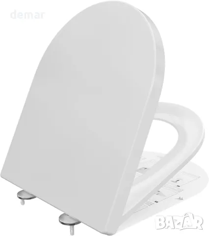 DERW D-образен капак за тоалетна чиния с плавно затваряне