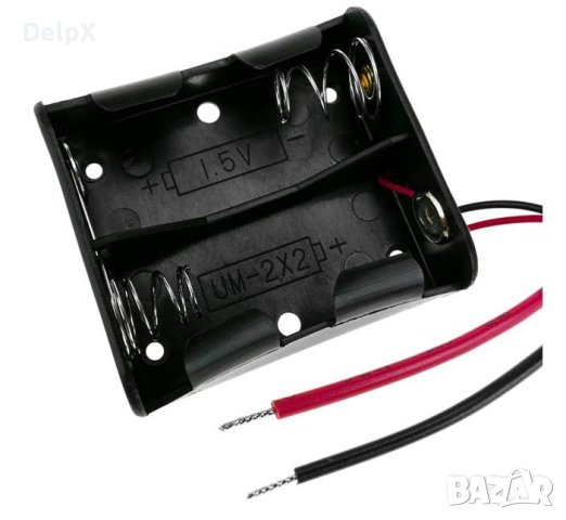 Държач/гнездо за батерии 2xLR14 (C), снимка 1