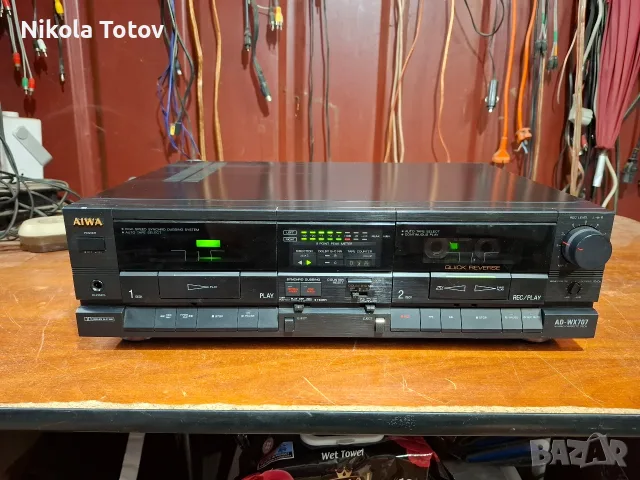 Продава се двукасетен дек Aiwa AD-WX707Z . 