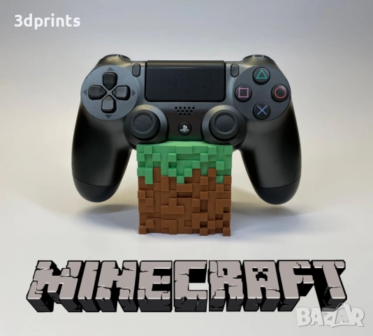Стойка за контролер minecraft – ps5 / ps4 / xbox, снимка 2 - Аксесоари - 52502061