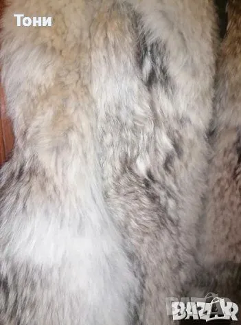 Естествен Косъм Прекрасно Дамско Ново Палто XL , снимка 6 - Палта, манта - 49064606