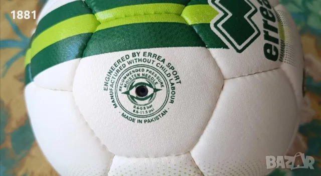 Футболна топка Errea Mercurio 3.0 CARLSBERG. Размер 5. Нова., снимка 6 - Футбол - 55940805