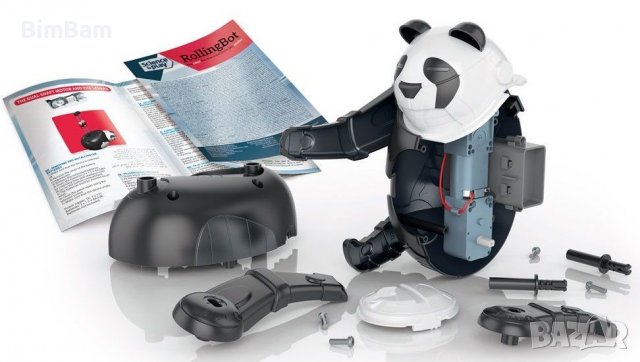 Търкалящ се робот панда  Science & Play - Rolling Bot / Clementoni, снимка 3 - Електрически играчки - 40082742