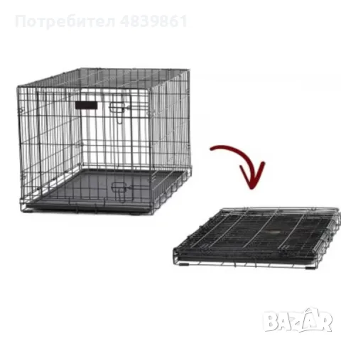 Клетка за куче XL - 107 x 68.5 x 77 cm - 14,5 кг, снимка 3 - За кучета - 55780095