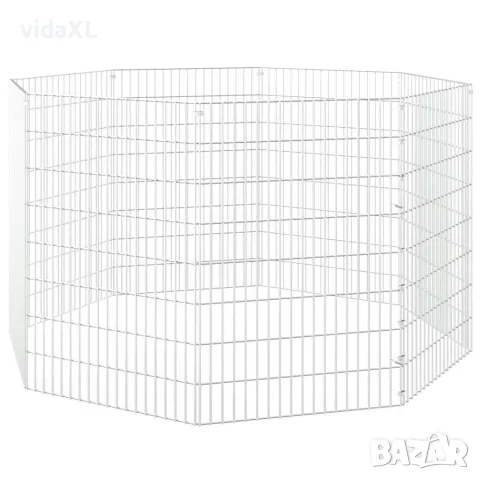 vidaXL Ограждение за свободно отглеждане на животни 8-панела 54x80 см, снимка 4 - Други стоки за животни - 56146326