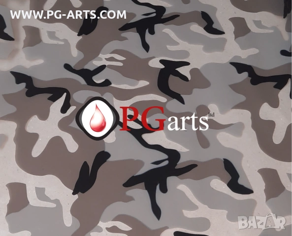 Фолио за хидрографика WINTER MILITARY CAMO 100, снимка 3 - Друго търговско оборудване - 53210892