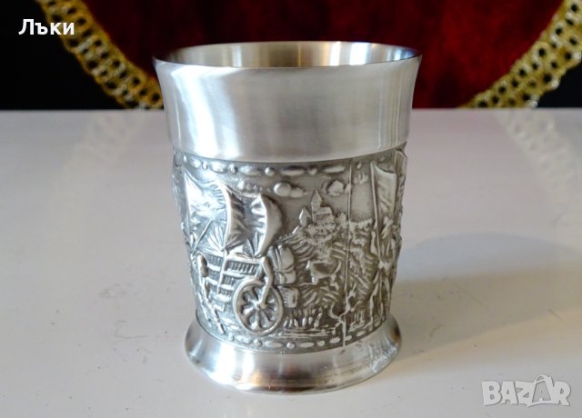Чаша за ракия,шот от калай,средновековен поход. , снимка 5 - Антикварни и старинни предмети - 44237137
