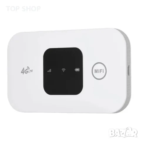 Рутер- бисквитка 4G LTE 150Mbps Преносим мобилен MiFi рутер със слот за SIM карта - 2100mAh, снимка 2 - Рутери - 49105009