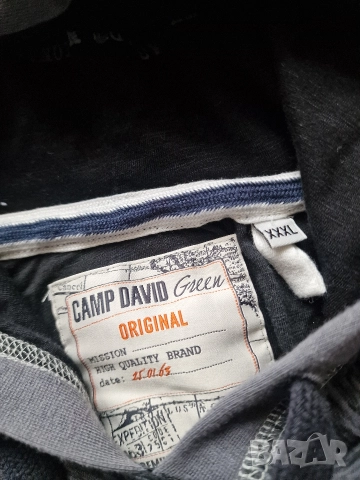 Страхотен мъжки суитчър блуза CAMP DAVID размер 3XL, снимка 5 - Суичъри - 52697662