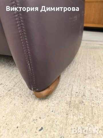 Кожен диван триместен, снимка 4 - Дивани и мека мебел - 53851730