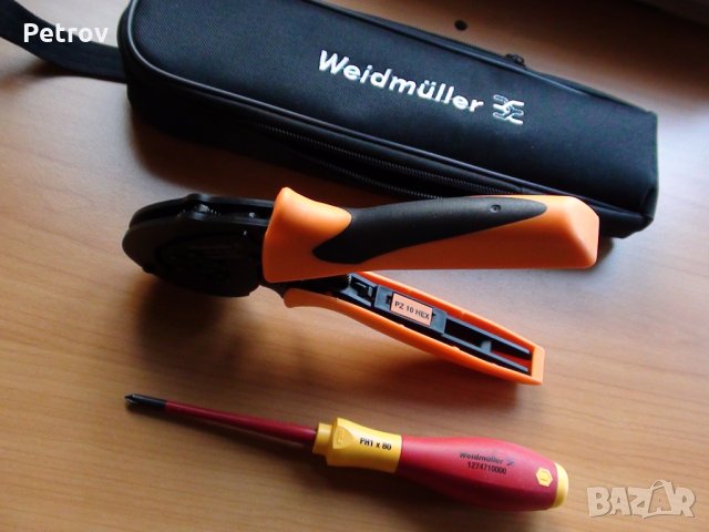 WEIDMÜLLER PZ 10 HEX - ТОП-PROFI Кримпклещи 0,14 - 10 mm²  ШЕСТОСТЕНЕН SUPER CRIMP !! НОВИ !!GERMANY, снимка 8 - Клещи - 35192262