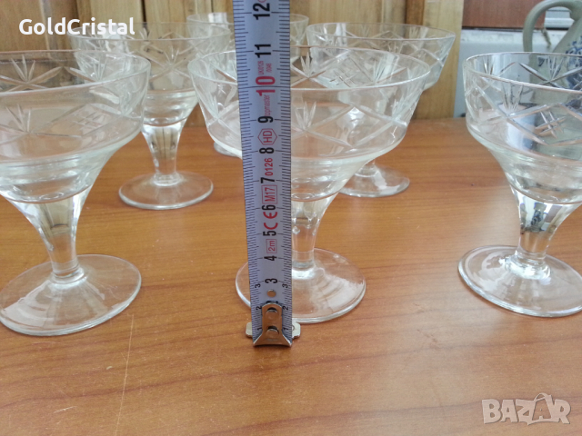 Кристални чаши, снимка 3 - Антикварни и старинни предмети - 36401888